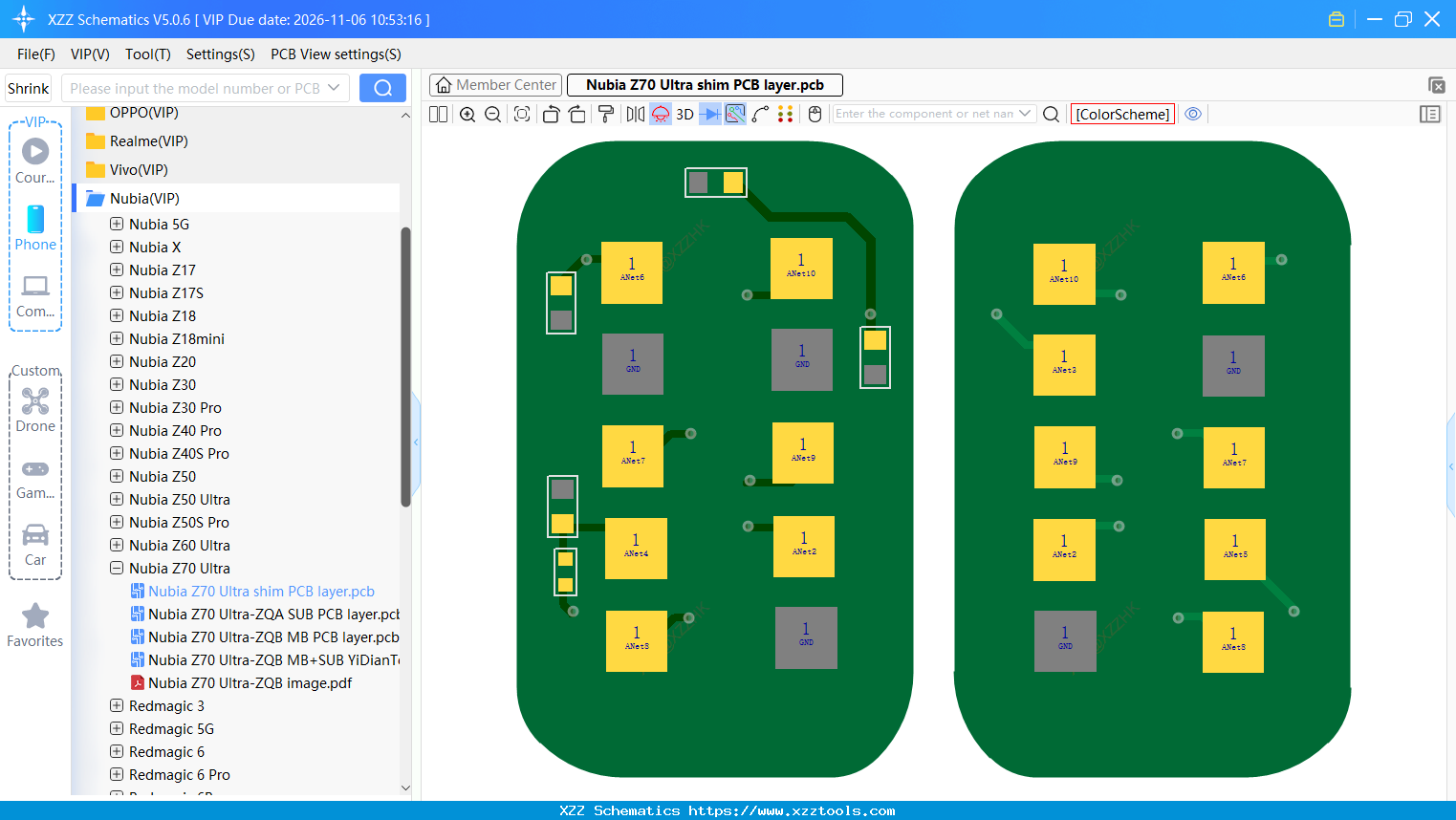 Nubia Z70 Ultra Shim PCB Layer